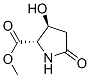 Proline, 3-hydroxy-5-oxo-, methyl ester, dl-trans-(8ci) Structure,26367-35-1Structure