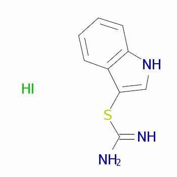 (1H-indol-3-ylsulfanyl)methanimidamide hydroiodide Structure,26377-76-4Structure