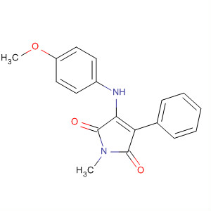 3-[(4-Methoxyphenyl)amino]-1-methyl-4-phenyl-1h-pyrrole-2,5-dione Structure,264206-76-0Structure