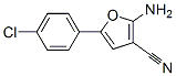 2-Amino-5-(4-chloro-phenyl)-furan-3-carbonitrile Structure,26454-85-3Structure