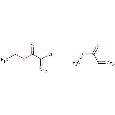 2-Propenoic acid 2-methyl- ethyl ester polymer with methyl 2-propenoate Structure,26572-20-3Structure