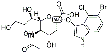 5-Bromo-4-chloroindol-3-yl-5-acetamido-3,5-dideoxy-alpha-d-glycero-d-galacto 2-nonulopyranosidonic acid ammonium Structure,265979-52-0Structure