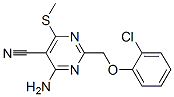 4-Amino-2-[(2-chlorophenoxy)methyl]-6-(methylthio)pyrimidine-5-carbonitrile Structure,266309-89-1Structure