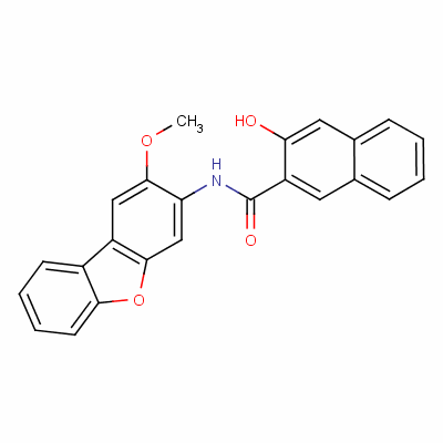 3-Hydroxy-n-(2-methoxydibenzofuran-3-yl)-2-naphthamide Structure,2672-81-3Structure