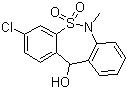 3-Chloro-6,11-dihydro-6-methyldibenzo[c,f][1,2]thiazepin-11-ol 5,5-dioxide Structure,26723-60-4Structure