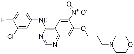 N-(3-chloro-4-fluorophenyl)-7-(3-morpholinopropoxy)-6-nitroquinazolin-4-amine Structure,267243-64-1Structure