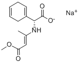 (R)-(+)-alpha-[(3-Methoxy-1-methyl-3-oxo-1-propenyl)amino]-1,4-cyclohexadiene-1-acetic acid sodium salt Structure,26774-89-0Structure