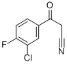 (3-Chloro-4-fluorobenzoyl)acetonitrile Structure,267880-79-5Structure