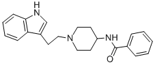 3-[2-(4-Benzamido-1-piperidyl)ethyl]indole Structure,26844-12-2Structure