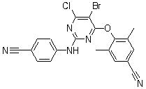 6-Desamino 6-chloro etravirine Structure,269055-76-7Structure