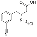 (R)-3-amino-4-(3-cyanophenyl)butanoic acid hydrochloride Structure,269726-82-1Structure