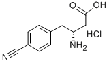 (R)-3-amino-4-(4-cyanophenyl)butanoic acid hydrochloride Structure,269726-85-4Structure