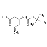 5-Hexenoic acid,3-[[(1,1-dimethylethoxy)carbonyl]amino]-, (3R)- Structure,269726-94-5Structure