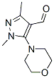 1,3-Dimethyl-5-morpholino-1H-pyrazole-4-carbaldehyde Structure,26990-69-2Structure