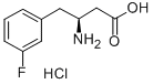 (S)-3-amino-4-(3-fluorophenyl)butyric acid hydrochloride Structure,270596-50-4Structure