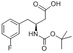 Boc-(S)-3-amino-4-(3-fluorophenyl)-butyric acid Structure,270596-51-5Structure