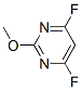 Pyrimidine, 4,6-difluoro-2-methoxy- (8ci,9ci) Structure,27078-75-7Structure