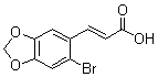 3-(6-Bromo-1,3-benzodioxol-5-yl)acrylic acid Structure,27452-00-2Structure