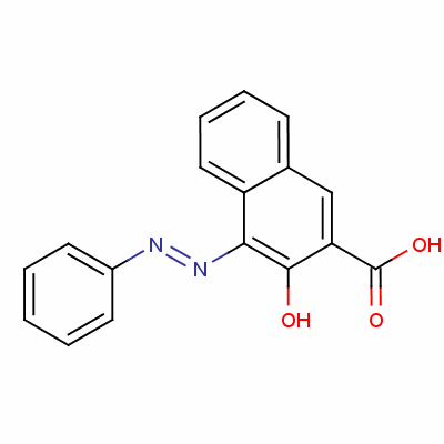 2-Naphthalenecarboxylicacid, 3-hydroxy-4-(2-phenyldiazenyl)- Structure,27757-79-5Structure