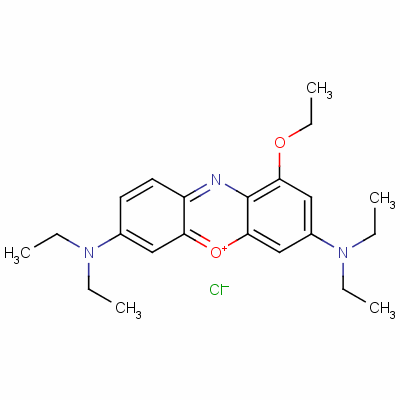 (7-Diethylamino-9-ethoxyphenoxazin-3-ylidene)-diethylazanium chloride Structure,2787-91-9Structure