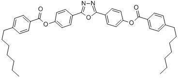 Benzoic acid, 4-heptyl-, 1,3,4-oxadiazole-2,5-diyldi-4,1-phenylene ester Structure,279675-92-2Structure