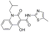 1,2-Dihydro-4-hydroxy-1-(2-methylpropyl)-n-(5-methyl-2-thiazolyl)-2-oxo-3-quinolinecarboxamide Structure,280112-24-5Structure