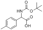 Tert-butoxycarbonylamino-p-tolyl-acetic acid Structure,28044-77-1Structure