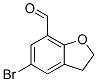 5-Bromo-2,3-dihydrobenzo[b]furan-7-carbaldehyde Structure,281678-73-7Structure