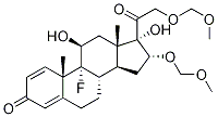 9-Fluoro-11beta,17-dihydroxy-16alpha,21-bis(methoxymethoxy)-pregna-1,4-diene-3,20-dione Structure,2822-16-4Structure