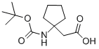 Cyclopentaneacetic acid,1-[[(1,1-dimethylethoxy)carbonyl]amino]- (9ci) Structure,282525-00-2Structure