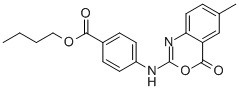 Butyl 4-(6-methyl-4-oxo-4h-benzo[d][1,3]oxazin-2-ylamino)benzoate Structure,282529-90-2Structure