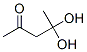 2-Pentanone,4,4-dihydroxy- (9ci) Structure,282548-01-0Structure