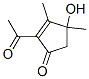 2-Cyclopenten-1-one,2-acetyl-4-hydroxy-3,4-dimethyl- (9ci) Structure,282715-34-8Structure