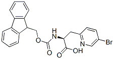 2-Pyridinepropanoic acid,5-bromo-.alpha.-[[(9h-fluoren-9-ylmethoxy)carbonyl ]amino]-,(.alpha.s)- Structure,282734-37-6Structure