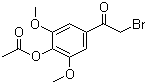 4-(2-Bromoacetyl)-2,6-dimethoxyphenyl acetate Structure,28294-48-6Structure