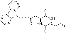 Fmoc-asp(oall )-oh Structure,283170-10-5Structure