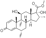 (6A,11b,16a,17a)-6,9-difluoro-11,17-dihydroxy-16-methyl-3-oxoandrosta-1,4-diene-17-carboxylic acid methyl ester Structure,28416-84-4Structure