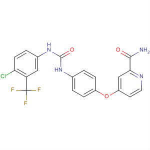 2-Pyridinecarboxamide,4-[4-[[[[4-chloro-3-(trifluoromethyl)phenyl]amino]carbonyl]amino]phenoxy]- Structure,284461-74-1Structure