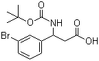 3-(3-Bromophenyl)-3-[(tert-butoxycarbonyl)amino]-propanoic acid Structure,284493-58-9Structure