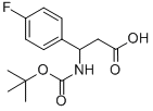 3-[(Tert-butoxycarbonyl)amino]-3-(4-fluorophenyl)propanoic acid Structure,284493-72-7Structure