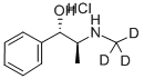 (1S,2s)-(+)-pseudoephedrine-d3 hcl (n-methyl-d3) Structure,284665-25-4Structure