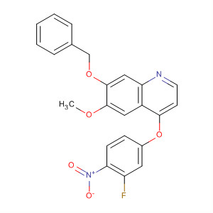 7-(Benzyloxy)-4-(3-fluoro-4-nitrophenoxy)-6-methoxyquinoline Structure,286371-58-2Structure