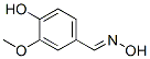 3-Methoxy-4-hydroxy benzaldehyde oxime Structure,2874-33-1Structure