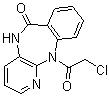 5,11-Dihydro-11-chloroacetyl-6H-pyrido[2,3-b][1,4]benzodiazepine-6-one Structure,28797-48-0Structure