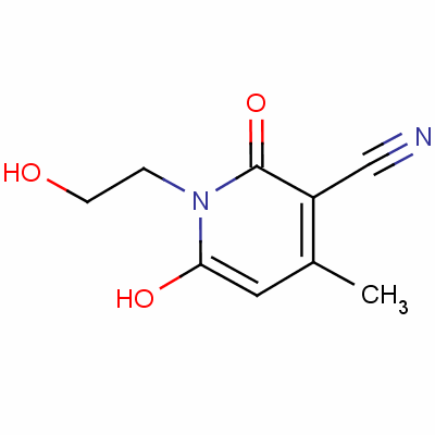 6-Hydroxy-1-(2-hydroxyethyl)-4-methyl-2-oxo-1,2-dihydropyridine-3-carbonitrile Structure,28799-82-8Structure