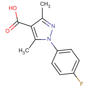 1H-pyrazole-4-carboxylic acid, 1-(4-fluorophenyl)-3,5-dimethyl- Structure,288251-63-8Structure