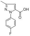 1-(4-Fluorophenyl)-3-methyl-1h-pyrazole-5-carboxylic acid Structure,288251-65-0Structure