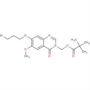 7-(3-Bromopropoxy)-6-methoxy-3-((pivaloyloxy)methyl)-3,4-dihydroquinazolin-4-one Structure,288383-72-2Structure