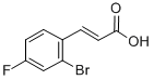 2-Bromo-4-fluorocinnamicacid Structure,289038-17-1Structure