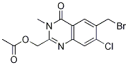 (6-(Bromomethyl)-7-chloro-3-methyl-4-oxo-3,4-dihydroquinazolin-2-yl)methyl acetate Structure,289686-86-8Structure